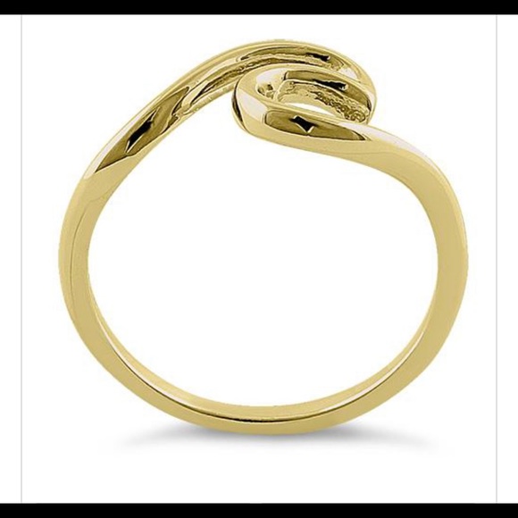 14K gold plated over 925 Sterling Silver Ring - Picture 6 of 6